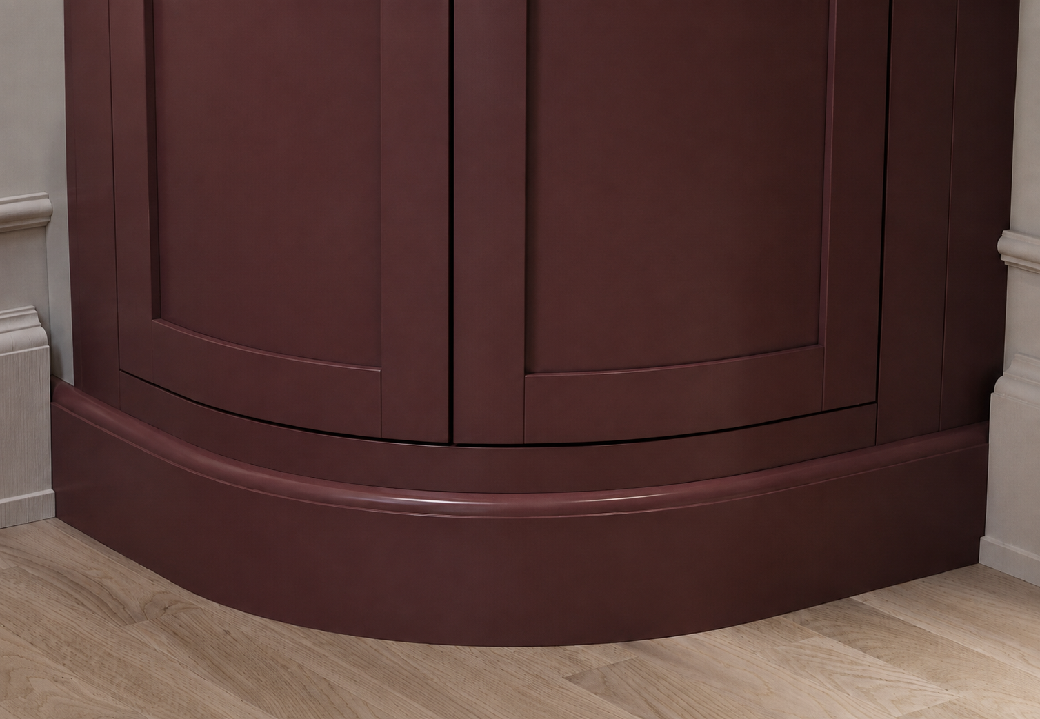 Curved Basin Vanity Unit